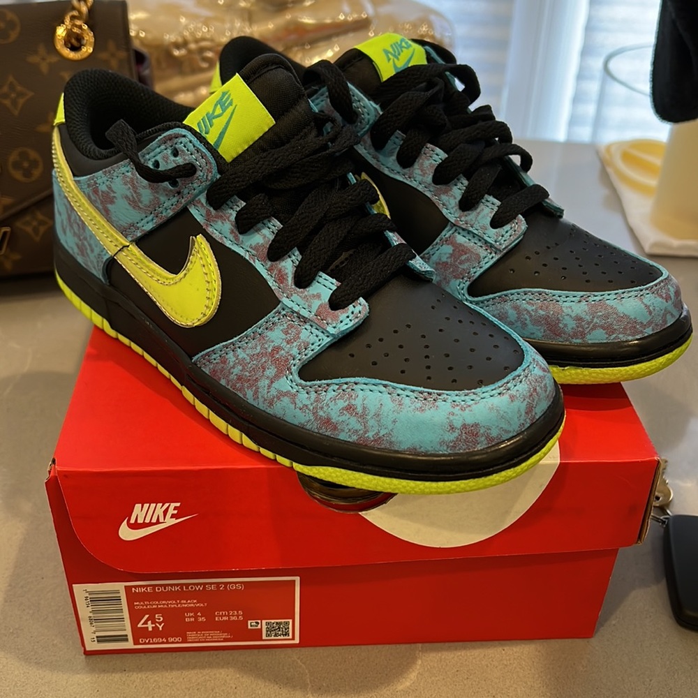 Nike Dunk Low NEW Size 4.5 Youth in Box Multicolor